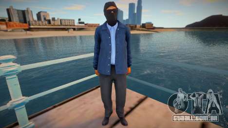 Agente do FBI com uma máscara para GTA San Andreas