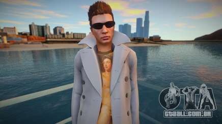 Cara de casaco da DLC Dinero GTA Online para GTA San Andreas
