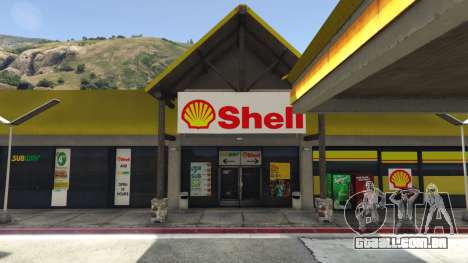 Shell Gas Station and Subway on Rest Area para GTA 5