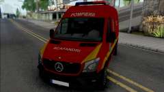 Mercedes-Benz Sprinter Scafandrii Pompierii para GTA San Andreas