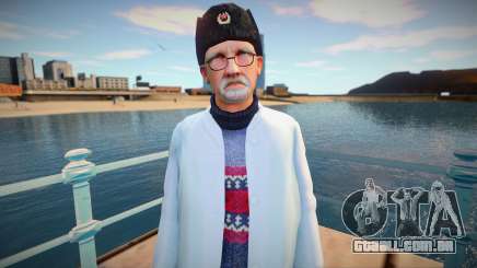 Cientista russo em tampão de ouvido para GTA San Andreas