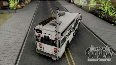 Operational Mobile Base Truck PMCE para GTA San Andreas