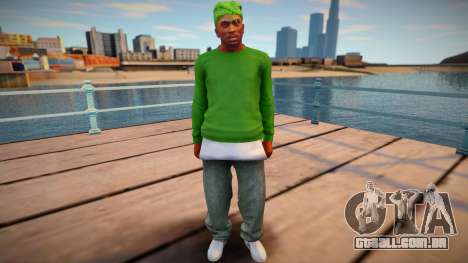 CJ as Grove Family Outfit v1 para GTA San Andreas