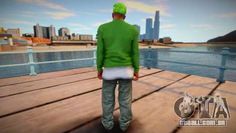 CJ as Grove Family Outfit v1 para GTA San Andreas