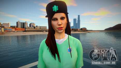 Garota de jaqueta verde para GTA San Andreas