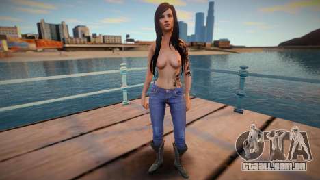 Skyrim Girl Monki Combat 2 Topless para GTA San Andreas