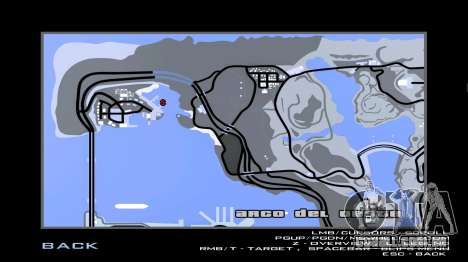 Mapa do jogo de inverno para GTA San Andreas