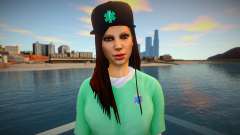 Garota de jaqueta verde para GTA San Andreas
