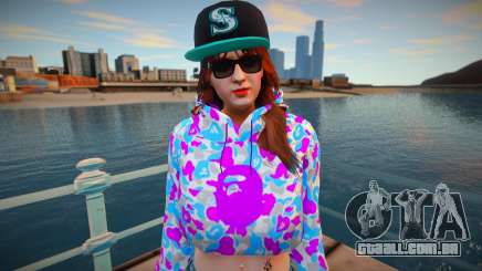 GTA Online Skin Ramdon Female Afther 5 Diva v2 para GTA San Andreas