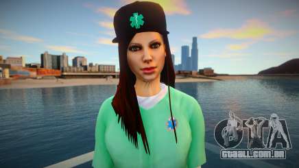 Garota de jaqueta verde para GTA San Andreas