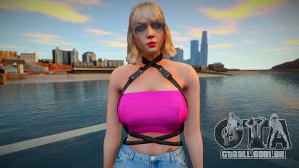 GTA Online Skin Ramdon Rubia 9 Fashion Casual v2 para GTA San Andreas