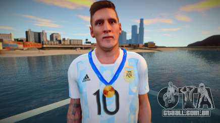 Lionel Messi Argentina T-Shirt - Medal 2021 para GTA San Andreas