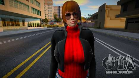 DOA Kasumi Asian Red Jacket para GTA San Andreas