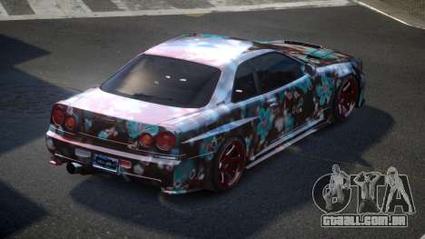 Nissan Skyline R34 PSI Qz S6 para GTA 4