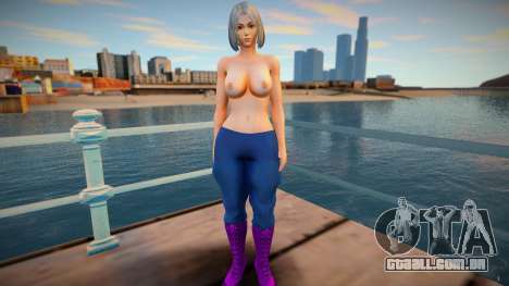 KOF Soldier Girl Different - Topless Blue 3 para GTA San Andreas