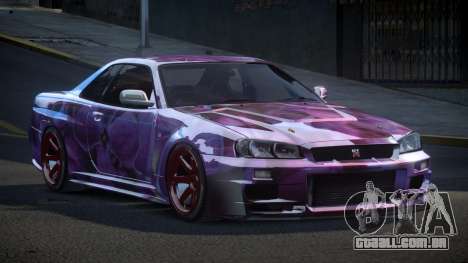 Nissan Skyline R34 PSI Qz S5 para GTA 4