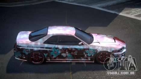 Nissan Skyline R34 PSI Qz S6 para GTA 4