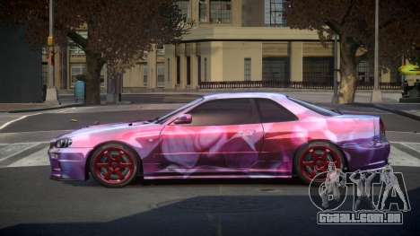 Nissan Skyline R34 PSI Qz S5 para GTA 4