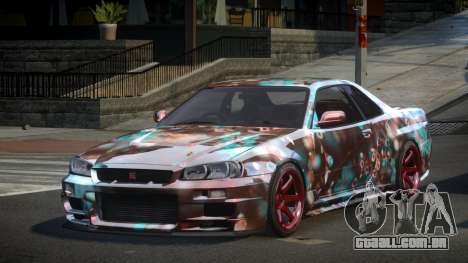 Nissan Skyline R34 PSI Qz S6 para GTA 4