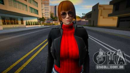 DOA Kasumi Asian Red Jacket para GTA San Andreas
