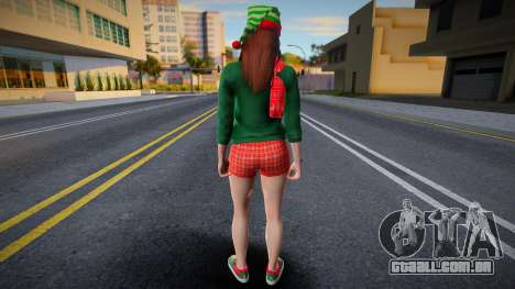 Garota com roupas de Ano Novo 3 para GTA San Andreas