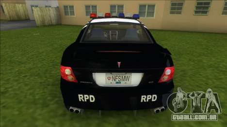 NFSMW Pontiac GTO Cop para GTA Vice City