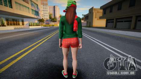 Garota com roupas de Ano Novo 2 para GTA San Andreas