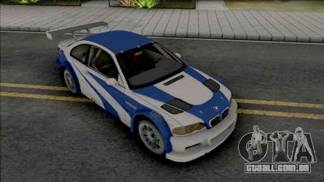BMW M3 GTR (NFS Most Wanted Intro Cutscene) para GTA San Andreas