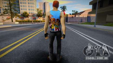 Carteiro Cara em Barboskin T-shirt para GTA San Andreas