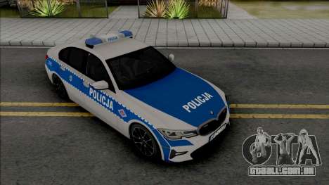BMW 3-er G20 Policja para GTA San Andreas