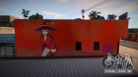 Mural Megumin Konosuba para GTA San Andreas