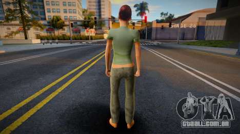 CJ Girlfriends Barefeet - gungrl3 para GTA San Andreas