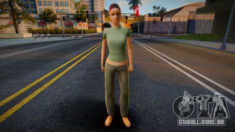 CJ Girlfriends Barefeet - gungrl3 para GTA San Andreas