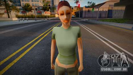 CJ Girlfriends Barefeet - gungrl3 para GTA San Andreas