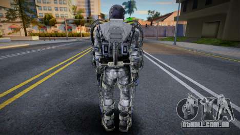 Membro do grupo X7 em um exoesqueleto da S.T.A.L para GTA San Andreas