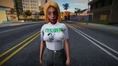 Garota de camiseta para GTA San Andreas