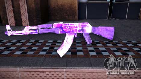 AK-47 Skin Ice Fuchsia para GTA Vice City
