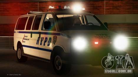 Chevrolet Express 2010 NYPD (ELS) para GTA 4