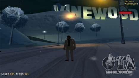 Winter Mod (Snow Fall and Snow Skins) para GTA San Andreas