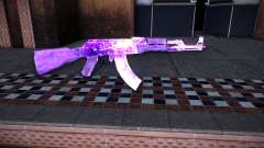 AK-47 Skin Ice Fuchsia para GTA Vice City