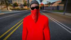 Blood gang skin 1 para GTA San Andreas
