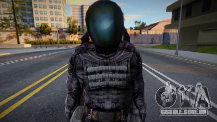 Membro do grupo Black Angel em uma combinação científica para GTA San Andreas