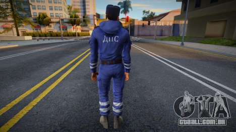Policial de trânsito em uniforme de inverno v2 para GTA San Andreas