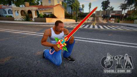 X-MAS Weapon - Katana para GTA San Andreas