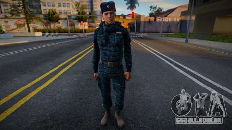 Funcionário de Rosgvardia em uniforme de inverno para GTA San Andreas