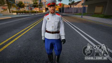 Policial soviético em uniforme de 1947 para GTA San Andreas