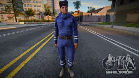 Policial de trânsito em uniforme de inverno v2 para GTA San Andreas