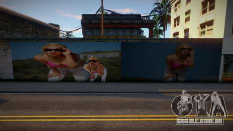 3D Girl Mural para GTA San Andreas