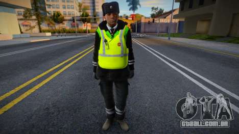 Inspetor de polícia de trânsito em uma jaqueta para GTA San Andreas