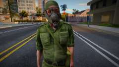 Rosgvardiya em uma máscara de gás para GTA San Andreas